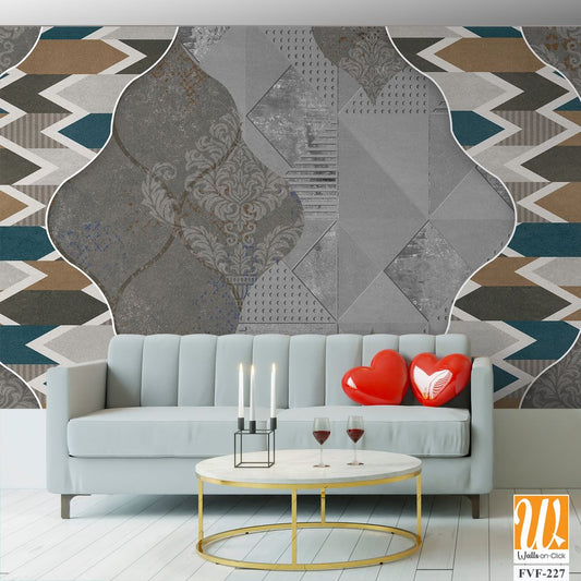 Decorative pattern featuring an intricate geometric shape [WP-FVF-227]