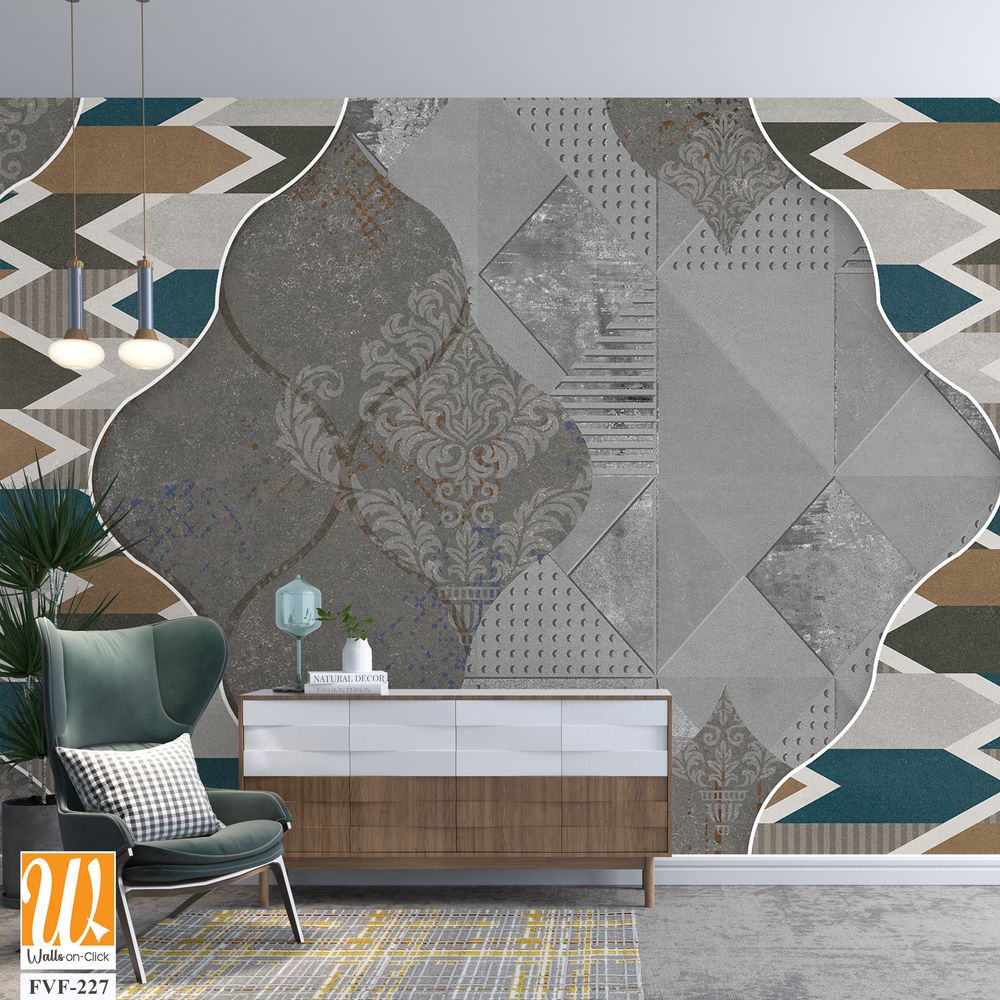 Decorative pattern featuring an intricate geometric shape [WP-FVF-227]