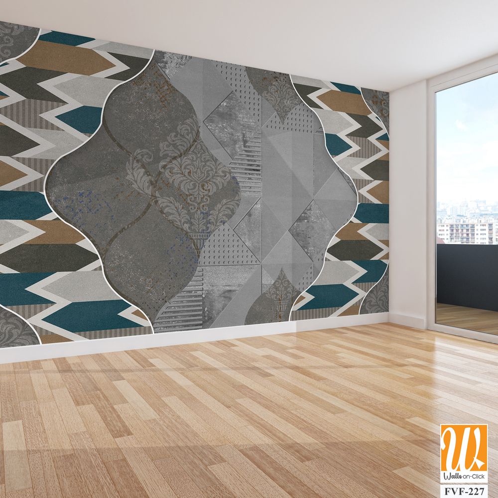 Decorative pattern featuring an intricate geometric shape [WP-FVF-227]
