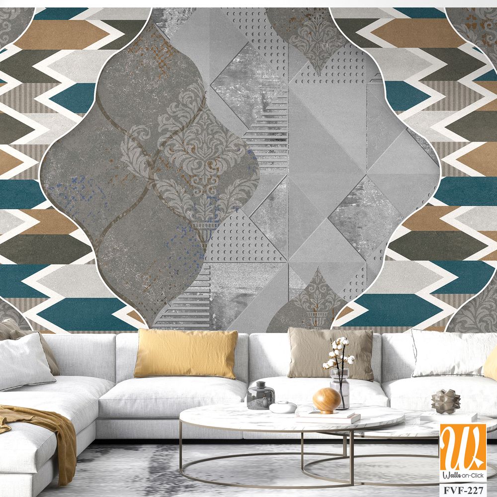 Decorative pattern featuring an intricate geometric shape [WP-FVF-227]