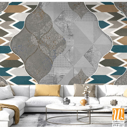 Decorative pattern featuring an intricate geometric shape [WP-FVF-227]