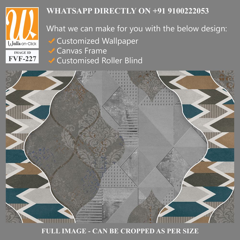 Decorative pattern featuring an intricate geometric shape [WP-FVF-227]