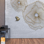 3D art depicting elegant delicate flowers [WP-FVF-439]