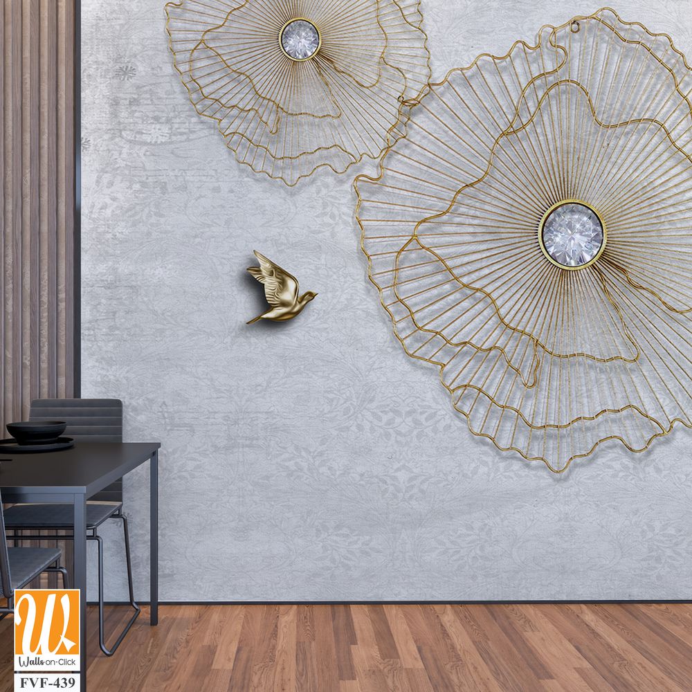3D art depicting elegant delicate flowers [WP-FVF-439]