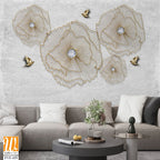 3D art depicting elegant delicate flowers [WP-FVF-439]