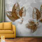 Abstract 3D leaves with pearls [WP-FVF-445]