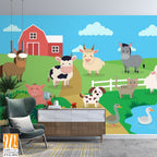 Farm animals in a barn [WP-FVG-094]