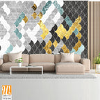 Abstract geometric pattern with fish scales [WP-FVH-096]