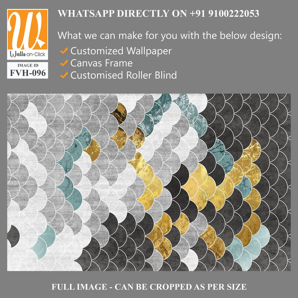 Abstract geometric pattern with fish scales [WP-FVH-096]