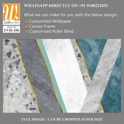 Geometry on Abstract marble terrazzo [WP-FVH-100]