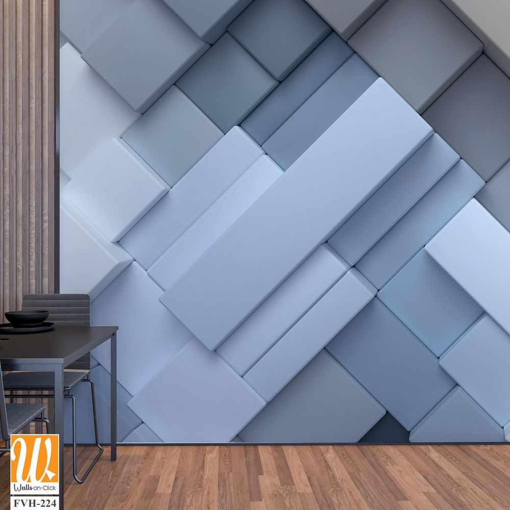 3D render of an abstract background with geometric shapes [WP-FVH-224]
