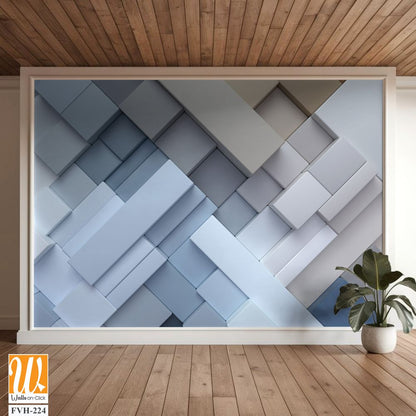 3D render of an abstract background with geometric shapes [WP-FVH-224]