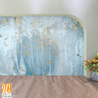 Abstract Blue and Gold Painting Texture [WP-FVH-259]