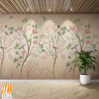 Hand-painted chinoiserie wallpaper [WP-FVI-278]