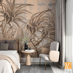 A wall mural of a field of reeds [WP-FVI-285]