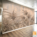 A wall mural of a field of reeds [WP-FVI-285]