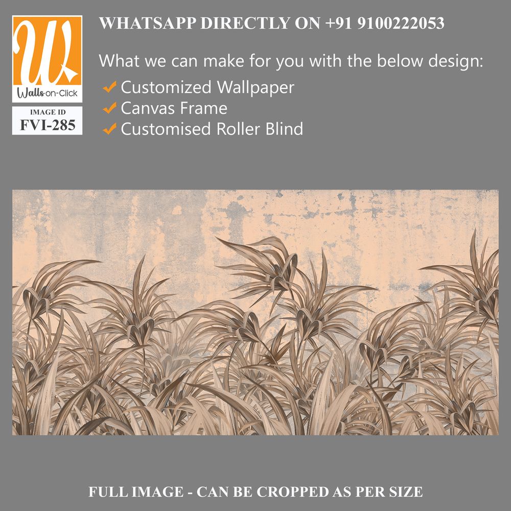 A wall mural of a field of reeds [WP-FVI-285]