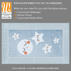 Cute children's rug design with stars [WP-FVJ-106]