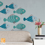 An illustration of fish in the sea [WP-FVJ-107]