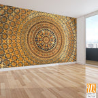Large tapestry depicting the intricate geometric patterns [WP-FVJ-115]