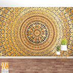 Large tapestry depicting the intricate geometric patterns [WP-FVJ-115]