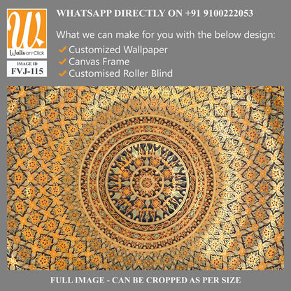 Large tapestry depicting the intricate geometric patterns [WP-FVJ-115]