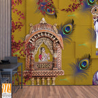 Lord Krishna playing the flute for Goddess Radha [WP-FVJ-274]