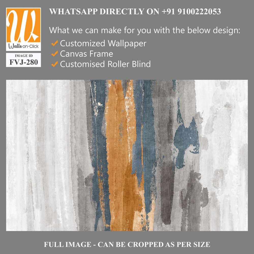 Watercolor abstract brush strokes with orange accents [WP-FVJ-280]