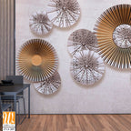 3D Wall art featuring paper fans [WP-FVJ-289]