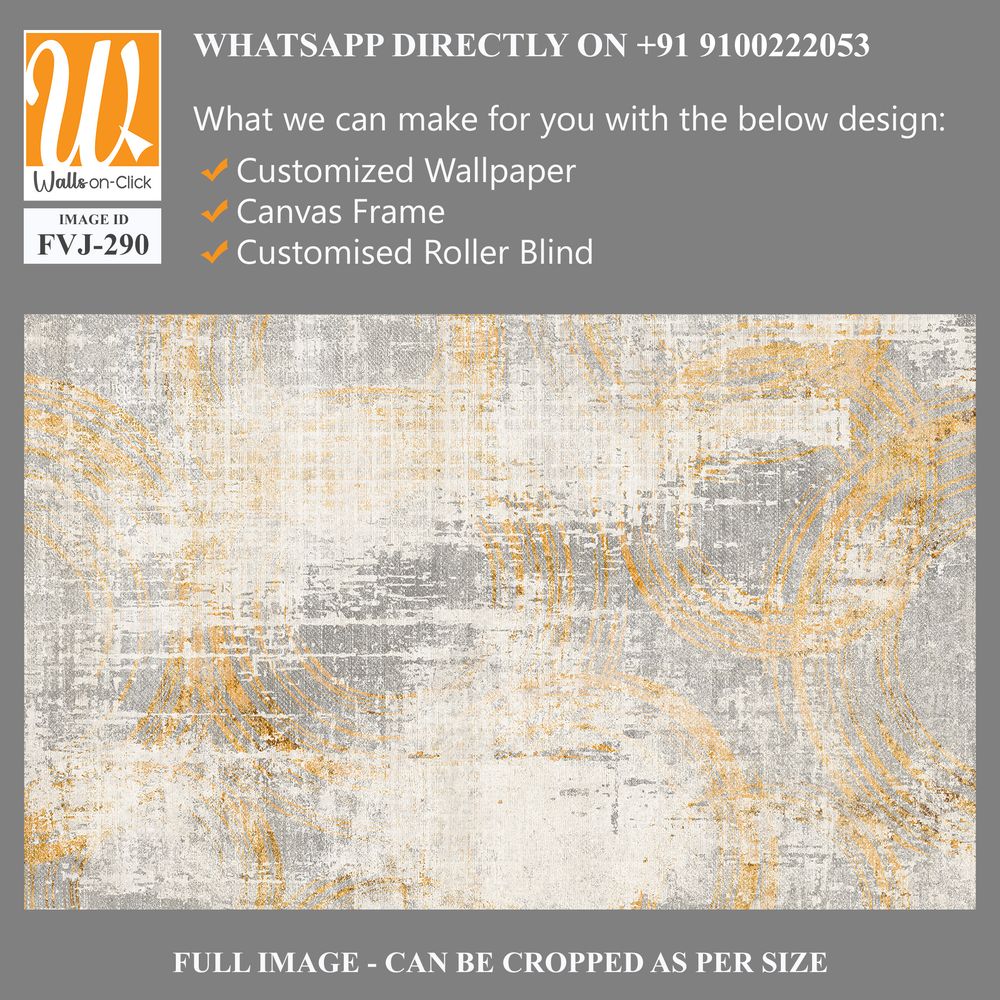 Abstract design in grey and gold, with distressed texture [WP-FVJ-290]