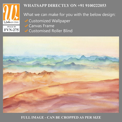 Watercolor desert landscape, [WP-FVN-275]