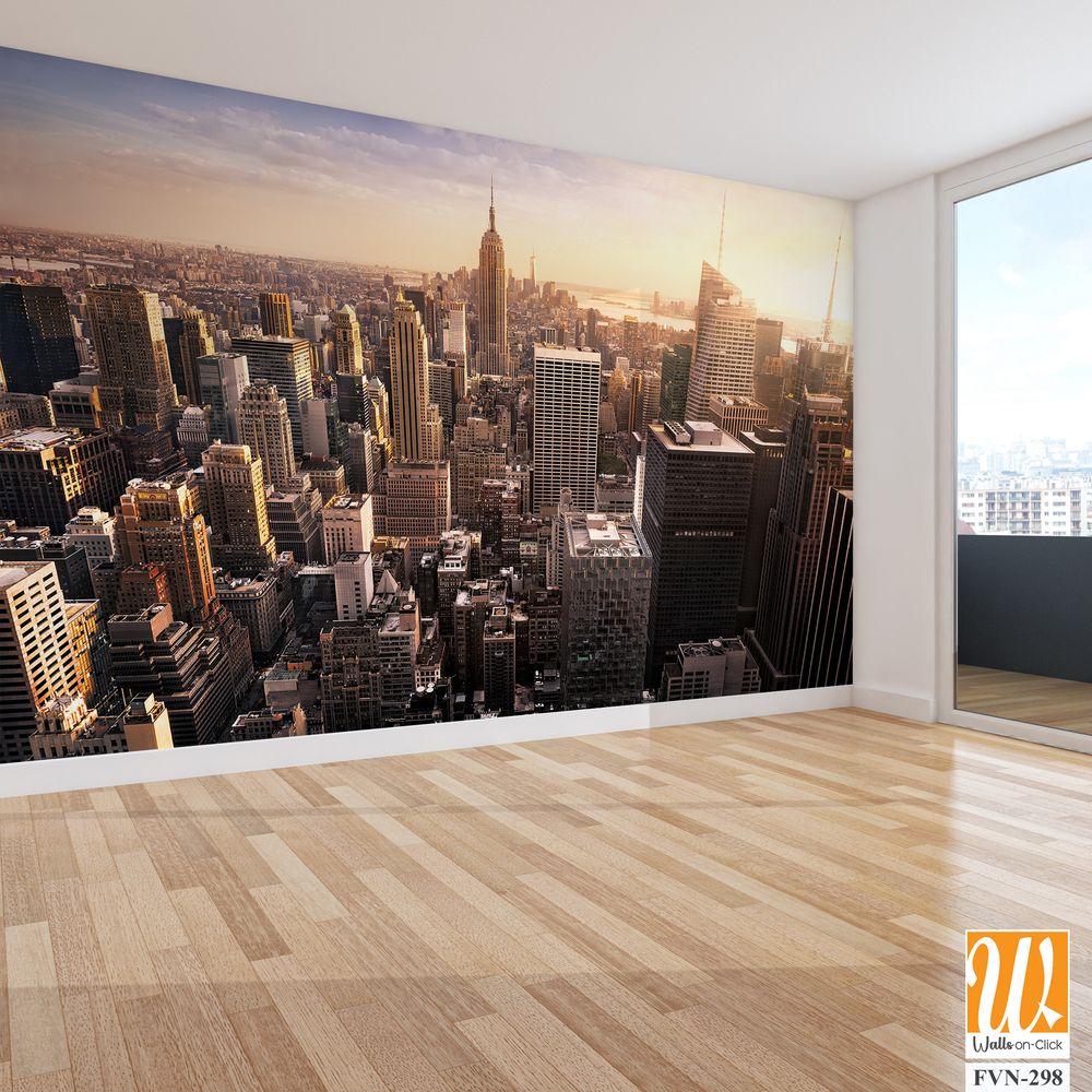Stunning aerial view of the New York City skyline [WP-FVN-298]