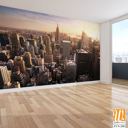 Stunning aerial view of the New York City skyline [WP-FVN-298]