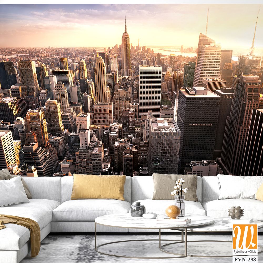 Stunning aerial view of the New York City skyline [WP-FVN-298]