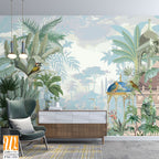 Traditional Mughal forest garden vector illustration pattern [WP-FXC-311]