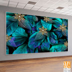 Beautiful leaves with flower patterns Wallpaper [WP-FXC-330]