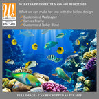 Vibrant coral reef with colorful fish swimming Wallpaper [WP-FXC-493]