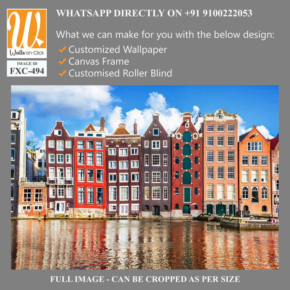 Beautiful Amsterdam canal houses Wallpaper [WP-FXC-494]