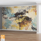 Textured tree silhouettes Wallpaper [WP-FXD-147]