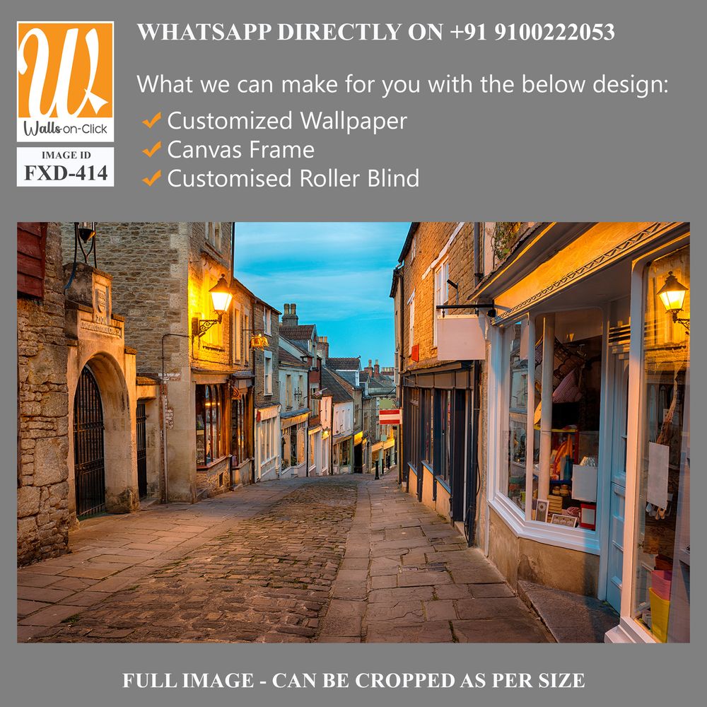 Old cobbled street in the medieval town [WP-FXD-414]