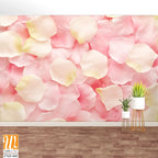 Pink and cream rose petals background Wallpaper [WP-FXD-460]