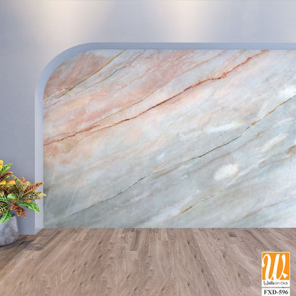 White and pink marble background Wallpaper [WP-FXD-596]