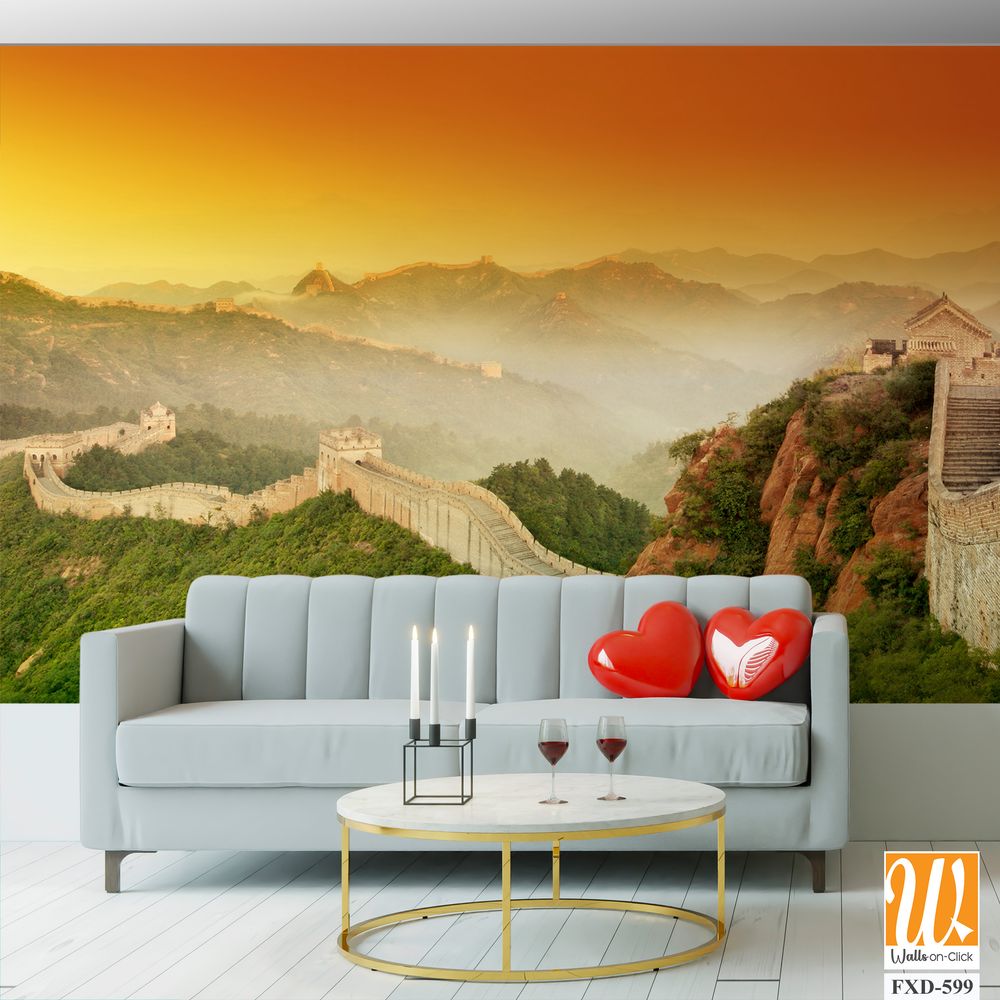 The Great Wall of China, a panoramic view Wallpaper [WP-FXD-599]