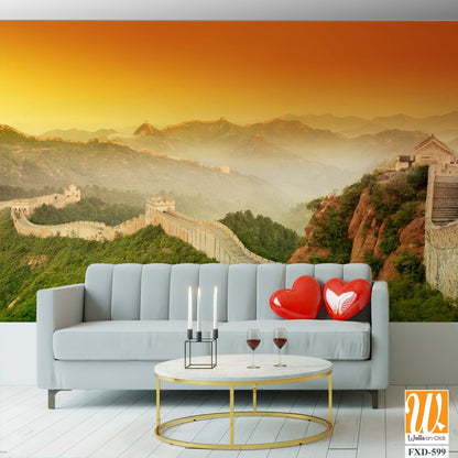 The Great Wall of China, a panoramic view Wallpaper [WP-FXD-599]
