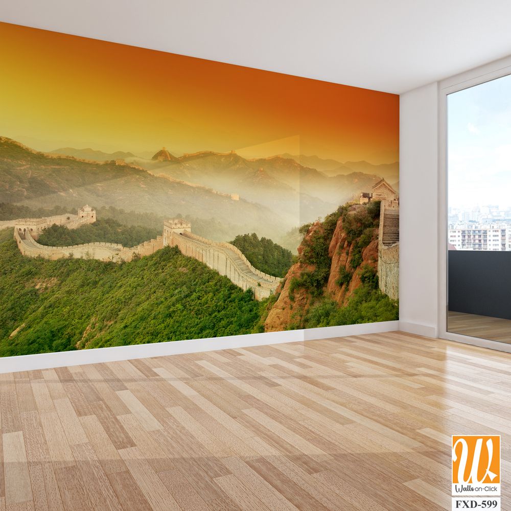 The Great Wall of China, a panoramic view Wallpaper [WP-FXD-599]