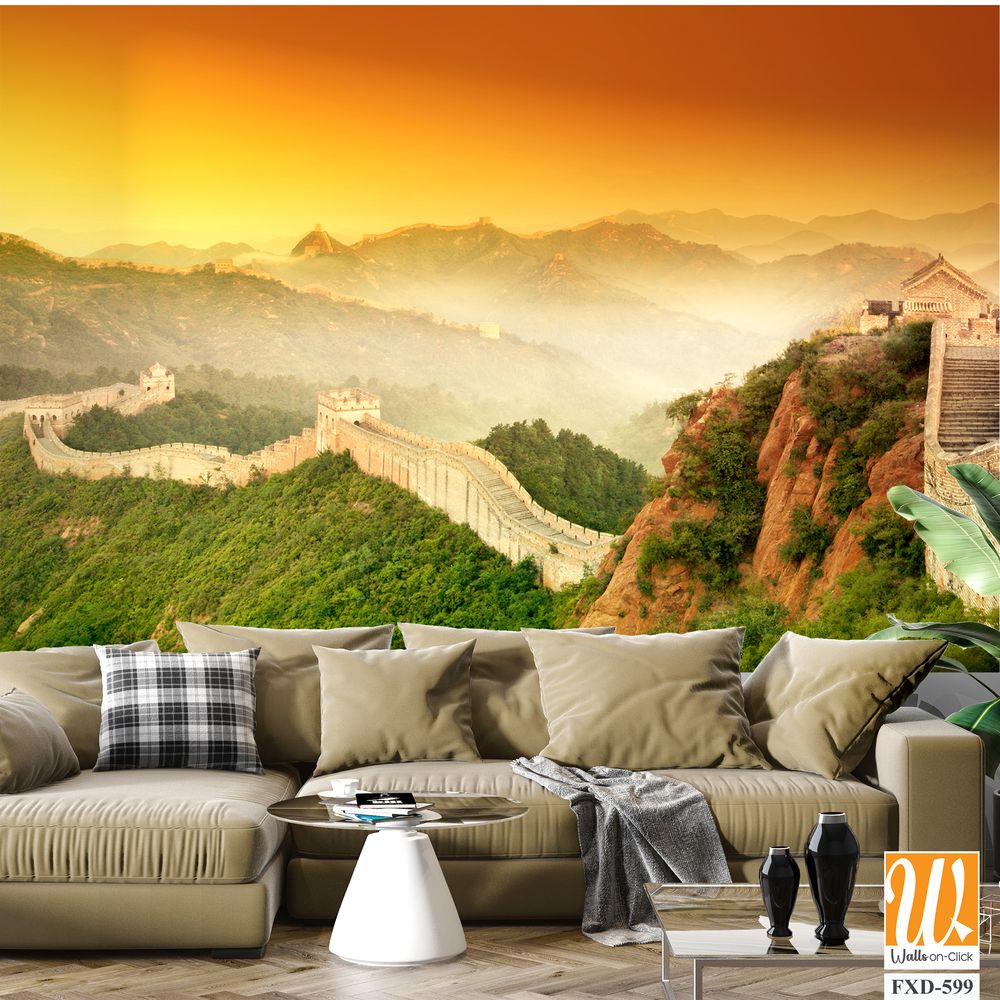 The Great Wall of China, a panoramic view Wallpaper [WP-FXD-599]