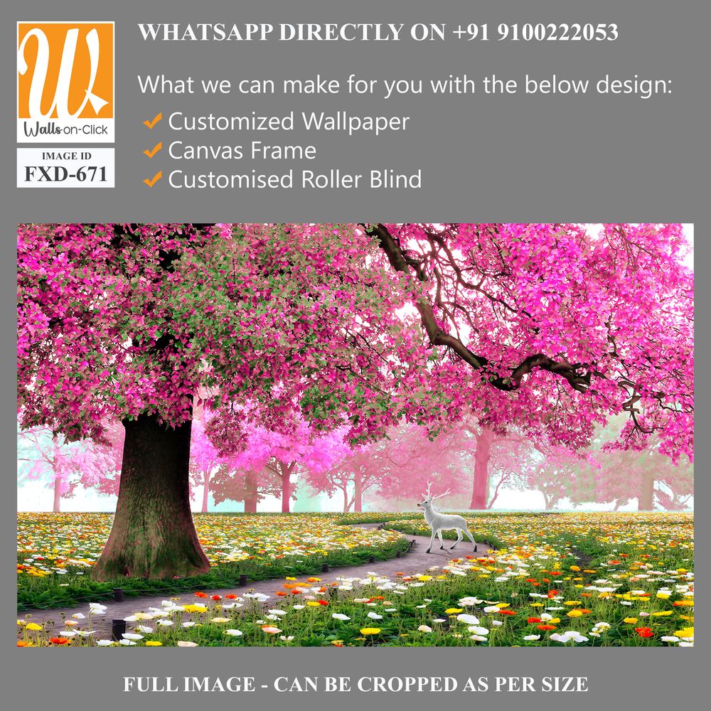 Cherry blossom tree in full bloom Wallpaper [WP-FXD-671]