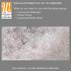 Floral background on a gray wall. Drawn flowers on a concrete background. Wall mural with magnolia flowers and geometry. Design for wall mural, postcard, wallpaper, photo wallpaper. [WP-FXH-081]