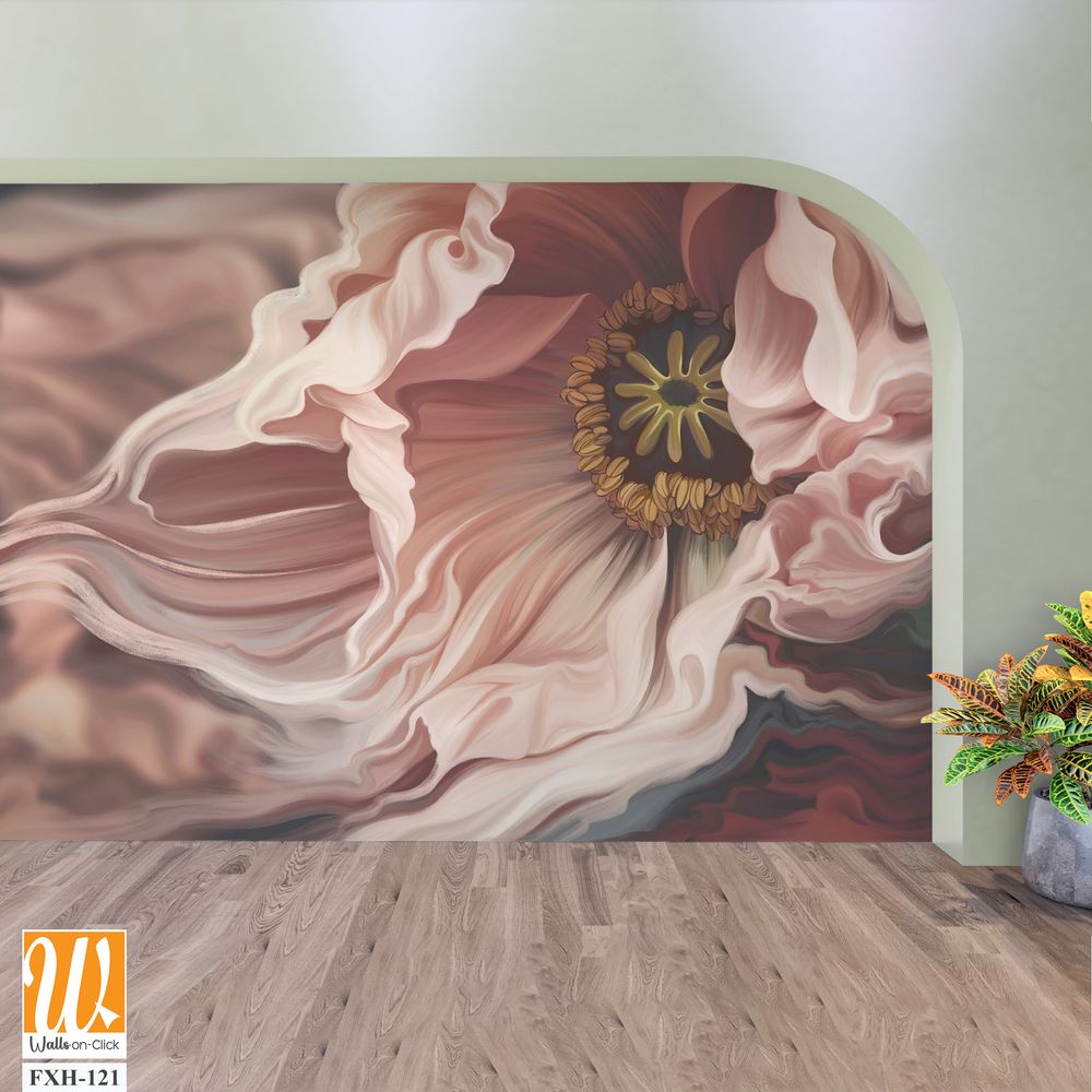 Beautiful macro flower illustration. Floral background for wallpaper, photo wallpaper, mural, card, postcards, paintings. [WP-FXH-121]