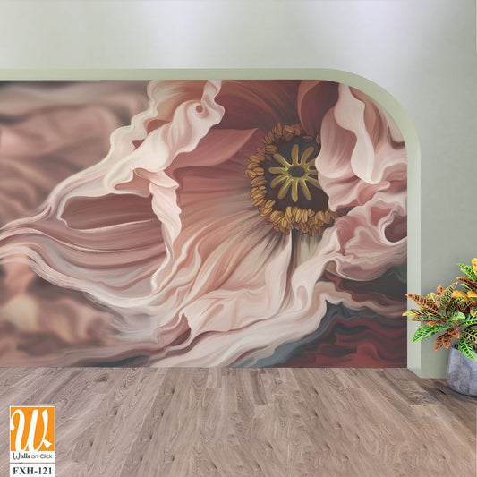 Beautiful macro flower illustration. Floral background for wallpaper, photo wallpaper, mural, card, postcards, paintings. [WP-FXH-121]